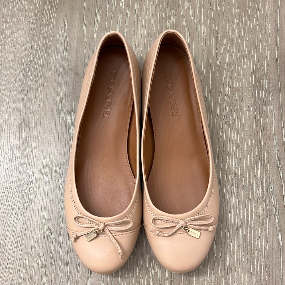 Coach nude flats